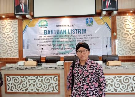 Kepala Desa Jajar Hadiri Sosialisasi Bantuan Listrik untuk Masyarakat Tidak Mampu di Trenggalek